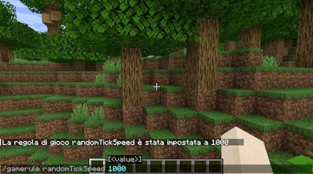 comando per velocizzare l tempo su Minecraft