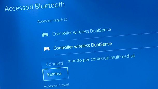 Come ripristinare controller PS5 Elimina DualSense