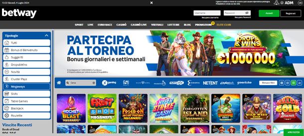 BetWay Casinò italiano online