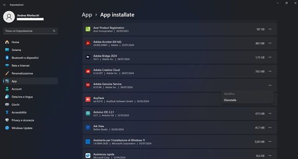 Come disinstallare Adobe Genuine Service