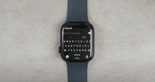 Scrivere messaggi su Apple Watch