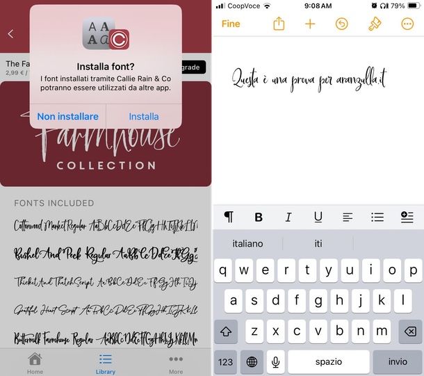 app fonts by callie cambiare font iphone