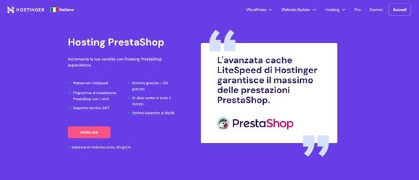 hostinger prestashop