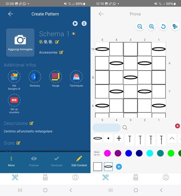 patternum app uncinetto iOS android