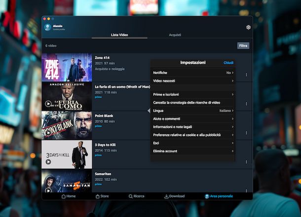 Amazon Prime Video macOS