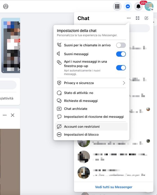 come non farsi vedere online su Facebook da una persona da pc