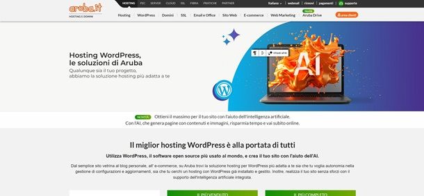 aruba wordpress