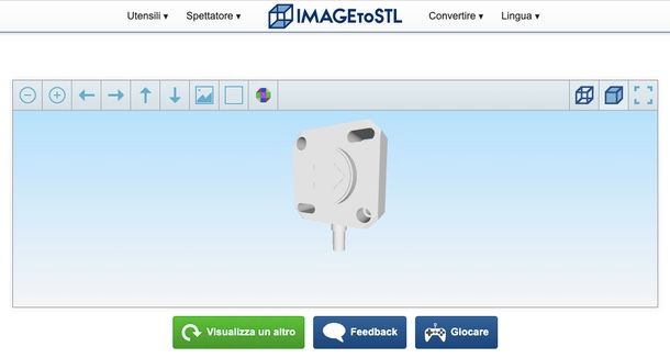 aprire STP online imagetoSTL