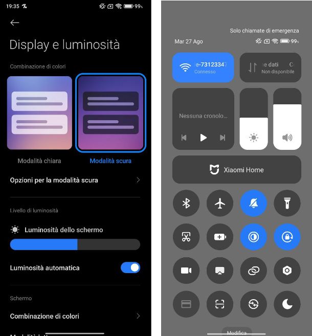 Come aumentare la luminosità del telefono Xiaomi