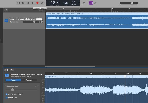 autotune su GarageBand