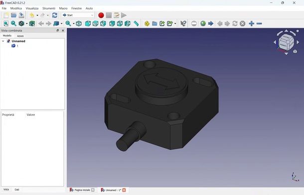 FreeCAD aprire STP