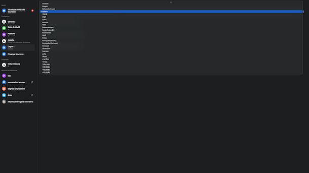 Cambiare lingua Messenger Mac