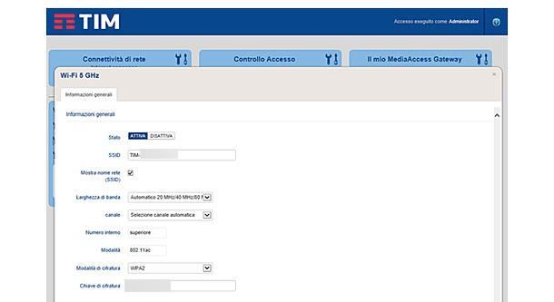 cambio password Wi-Fi TIM HUB