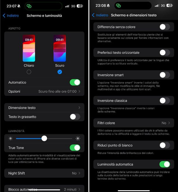 Come aumentare la luminosità del telefono iPhone