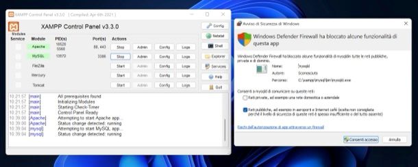 Avviare XAMPP su Windows