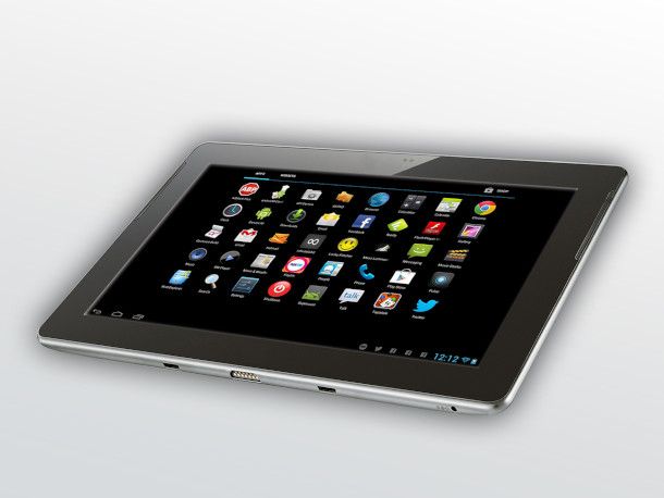 interfaccia tablet con elenco app