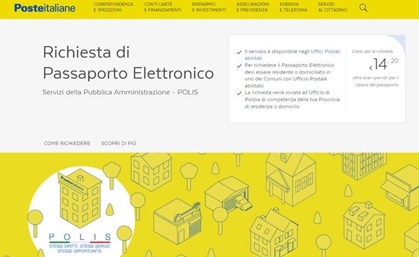 Come fare la richiesta del passaporto elettronico su Poste Italiane