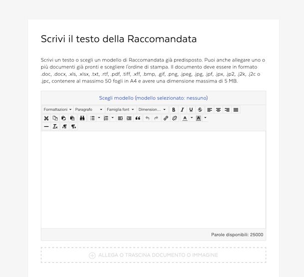 Poste Italiane raccomandata online