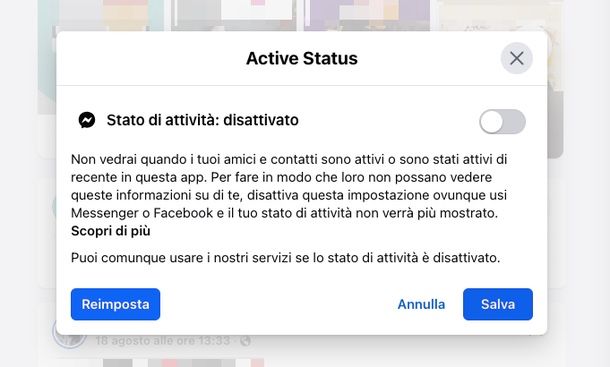 come non farsi vedere online su Facebook da tutti da pc