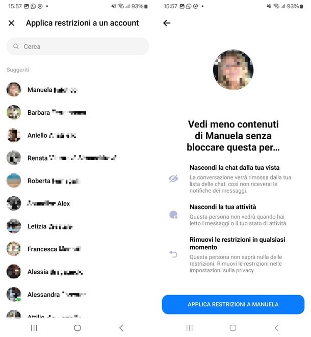 come non farsi vedere online su Facebook da una persona dal cellulare