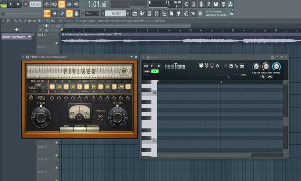 plugin Pitcher e Newtone su FL Studio