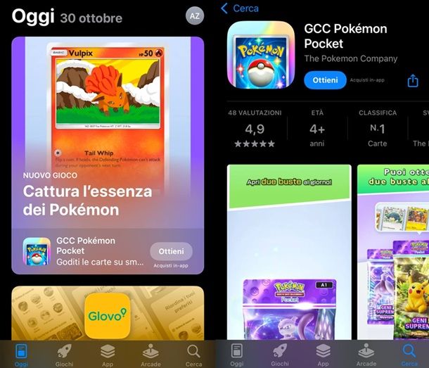 Come scaricare GCC Pokémon Pocket su iPhone