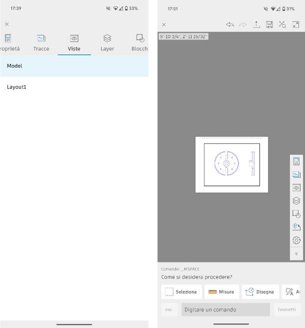 Come impaginare su layout AutoCAD mobile