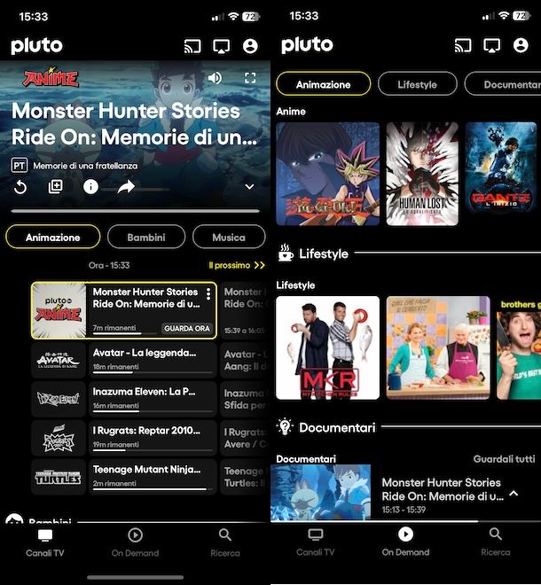 Anime su Pluto TV