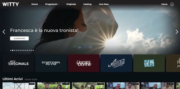 come vedere Witty TV su PC