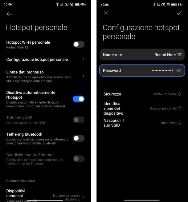 Come condividere Internet da Android tramite Hotspot Wi-Fi Xiaomi