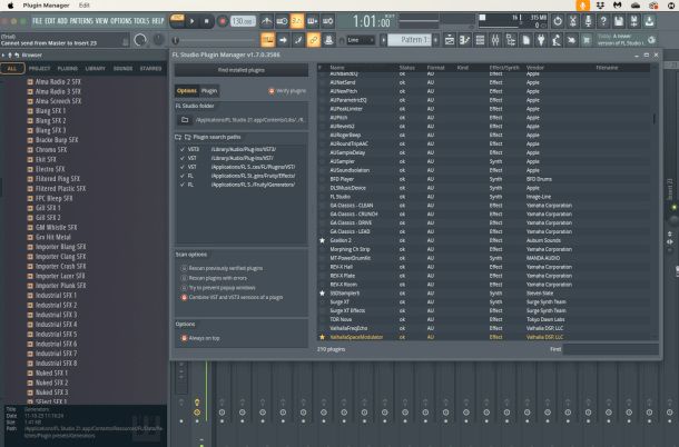 importazione plugin su FL Studio