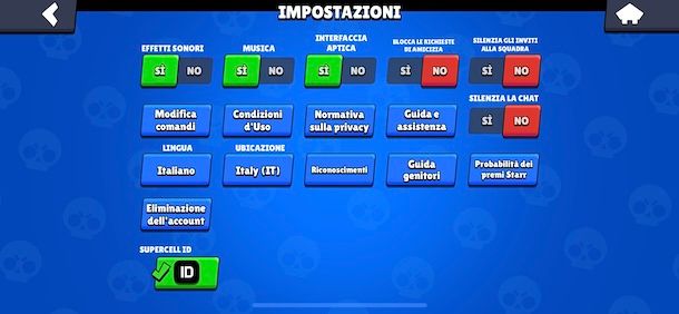 Eliminare account Brawl Stars