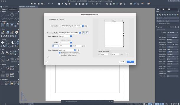 Come impaginare su layout AutoCAD