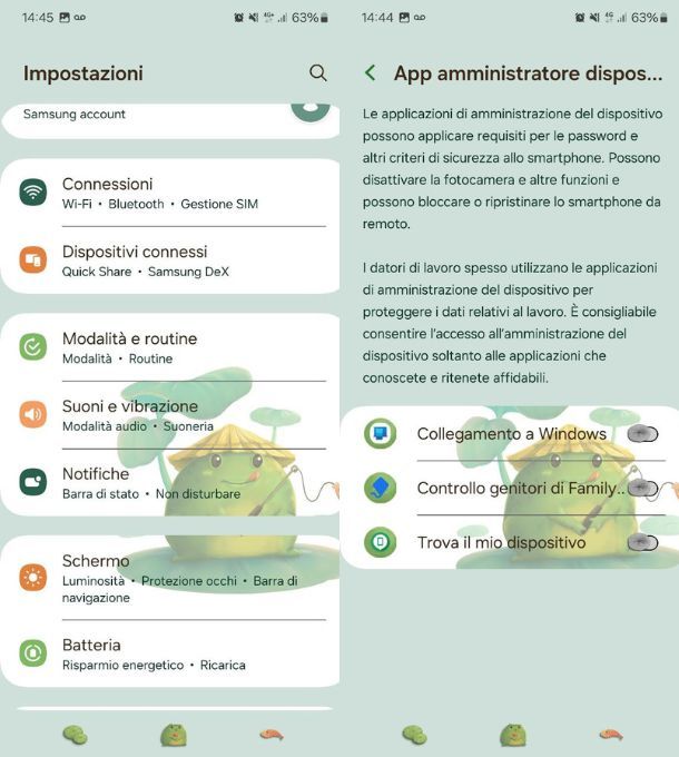 android app amministratore