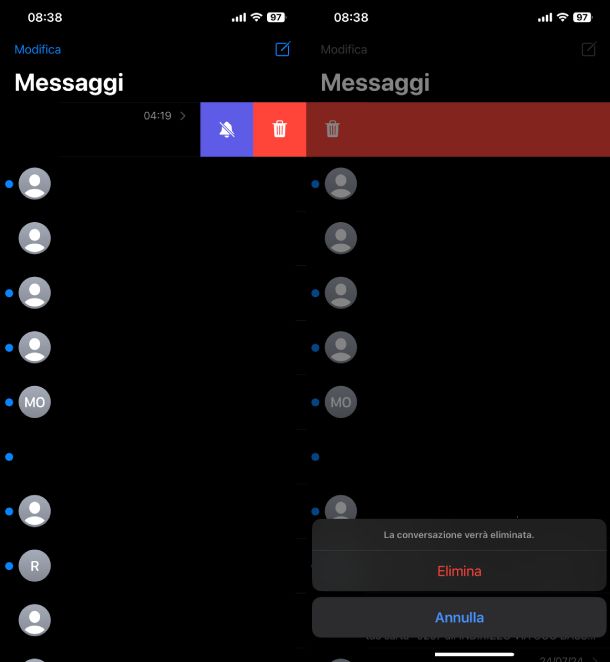 Eliminare SMS indesiderati iPhone iPad