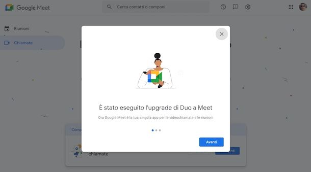 Google Duo dentro Google Meet