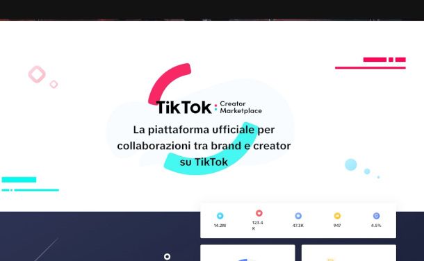 sito Creator Marketplace TikTok