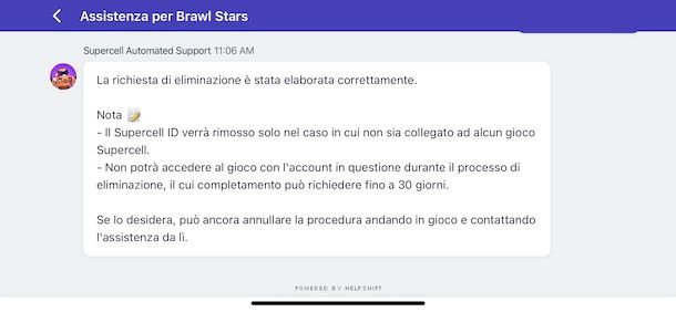 Eliminare account Supercell