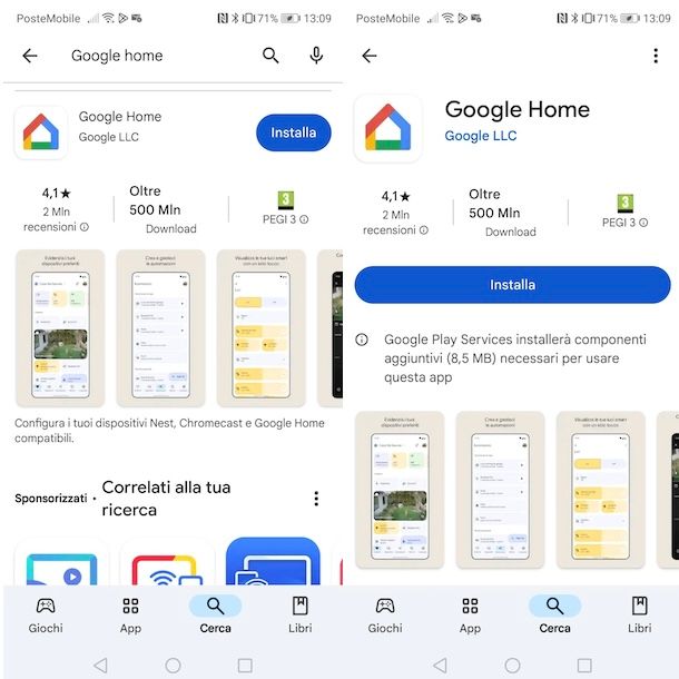 App Google Home per Android