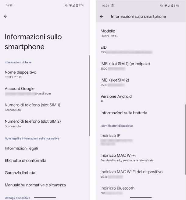 Come risalire al codice IMEI su Android