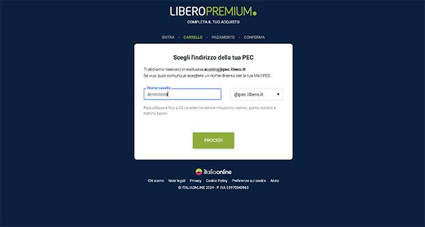 Come attivare casella PEC Libero Mail da PC