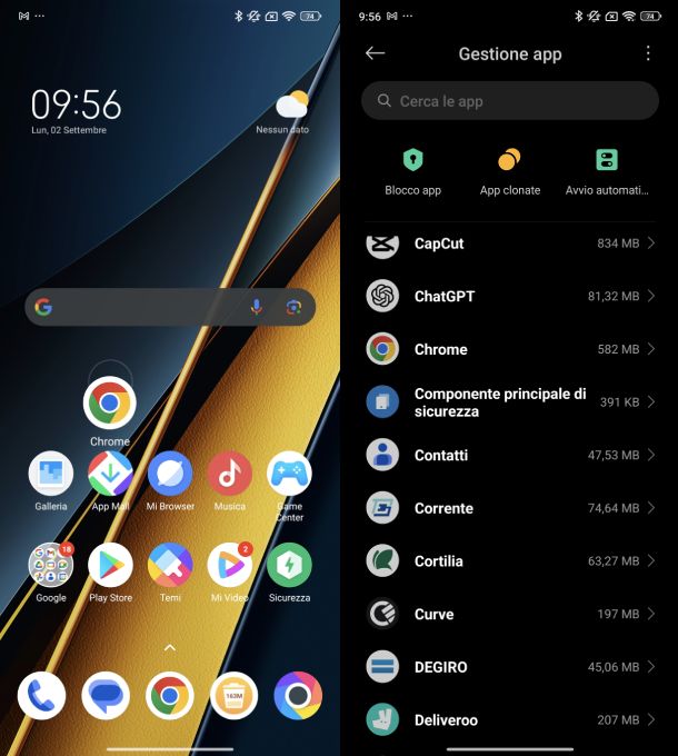 Icona Chrome Android