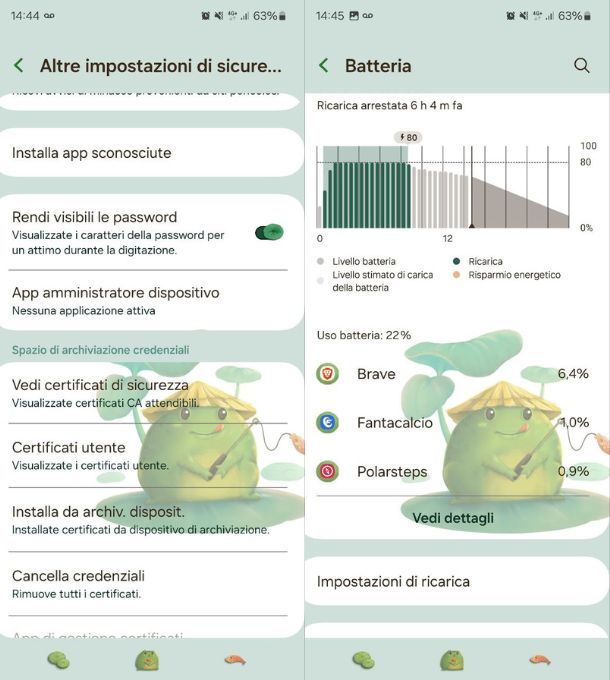 android uso batteria