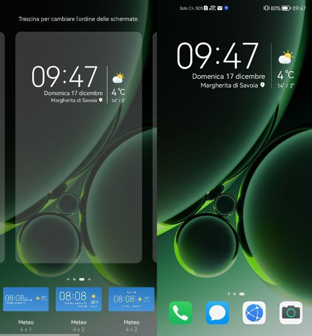 Come mettere il meteo nella schermata Home Huawei