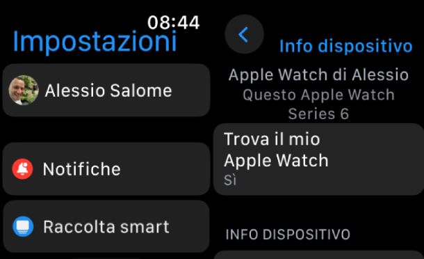 Trova il mio Apple Watch