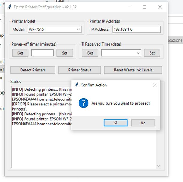 Epson Printer Configuration 