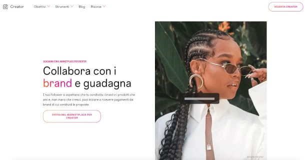 sito marketplace per creator Instagram