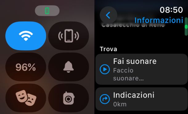 Apple Watch fai suonare iPhone