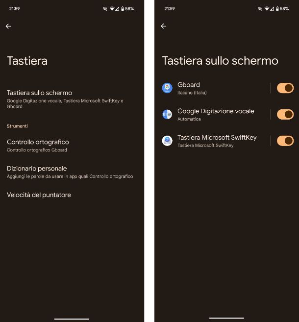 Come cambiare il colore della tastiera Android