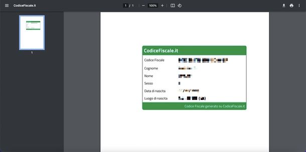 programmi per stampare codice fiscale
